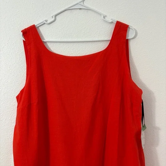 Kate Spade X Target Scalloped Mini Shift Dress Red Sleeveless New Size Large - Picture 3 of 10